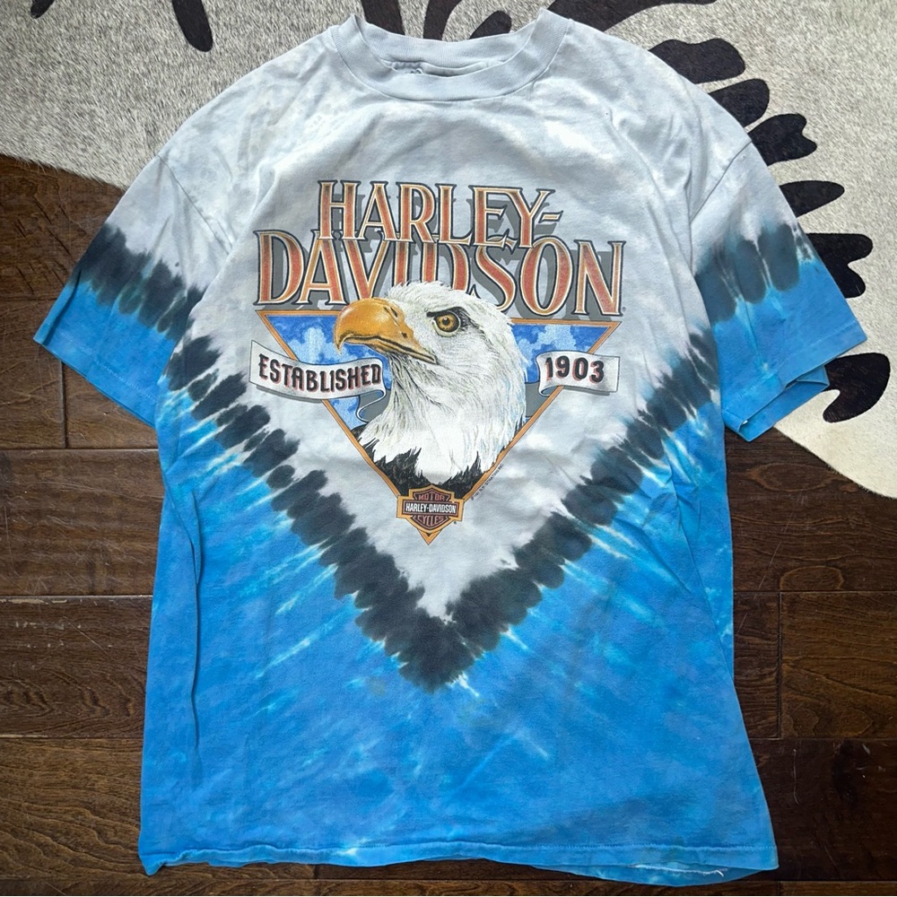 Vintage Harley Davidson Tie Dye Eagle Shirt